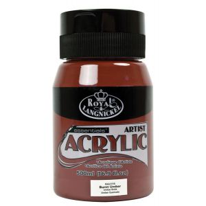 Farba akrylowa R&L 500ml, Brąz - Burnt Umber